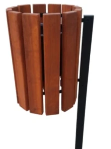 Kosz okrągły na słupku