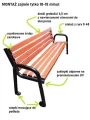 ławka miejska z oparciem z rury grube deski.jpg