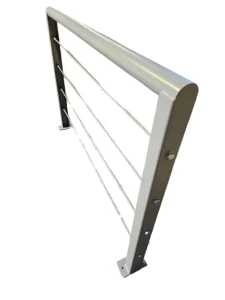 Bariera 150x150 z linką stalową