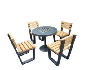 Stolik do gry w szachy  z krzesłami