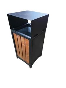 Kosz na śmieci kwadrat z daszkiem magnetycznym