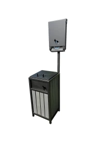 Kosz na psie odchody z psim pakietem