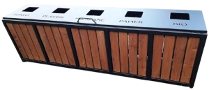 Kosz do segregacji 5 komorowy