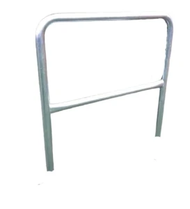 Stojak rowerowy z rury fi 60 z poprzeczką